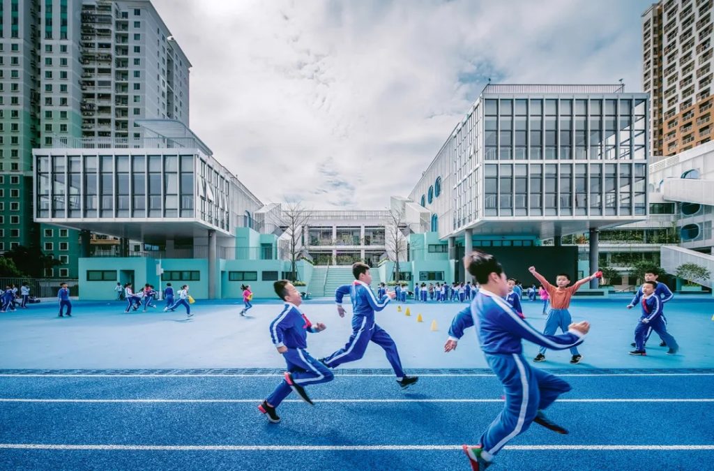 拥有抬升操场的校园（三十）——学习层台 - 深圳福强小学 众建筑 - 优集之狐-优集之狐