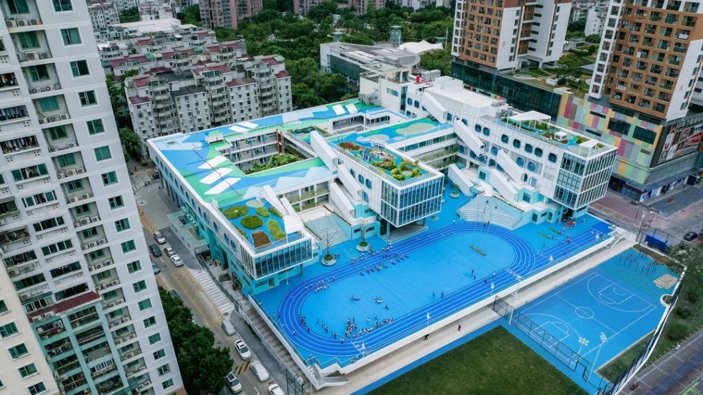 图片[3]-拥有抬升操场的校园（三十）——学习层台 - 深圳福强小学 众建筑 - 优集之狐-优集之狐