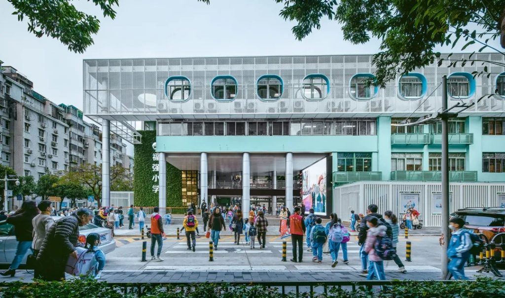 图片[5]-拥有抬升操场的校园（三十）——学习层台 - 深圳福强小学 众建筑 - 优集之狐-优集之狐