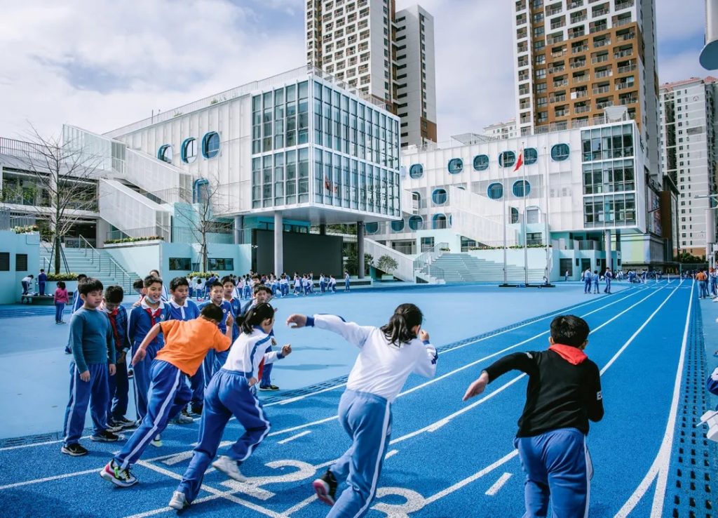 图片[11]-拥有抬升操场的校园（三十）——学习层台 - 深圳福强小学 众建筑 - 优集之狐-优集之狐