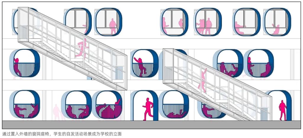 图片[16]-拥有抬升操场的校园（三十）——学习层台 - 深圳福强小学 众建筑 - 优集之狐-优集之狐