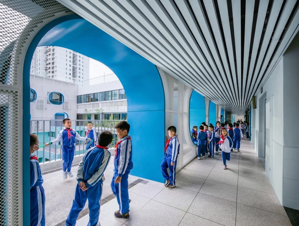 图片[17]-拥有抬升操场的校园（三十）——学习层台 - 深圳福强小学 众建筑 - 优集之狐-优集之狐