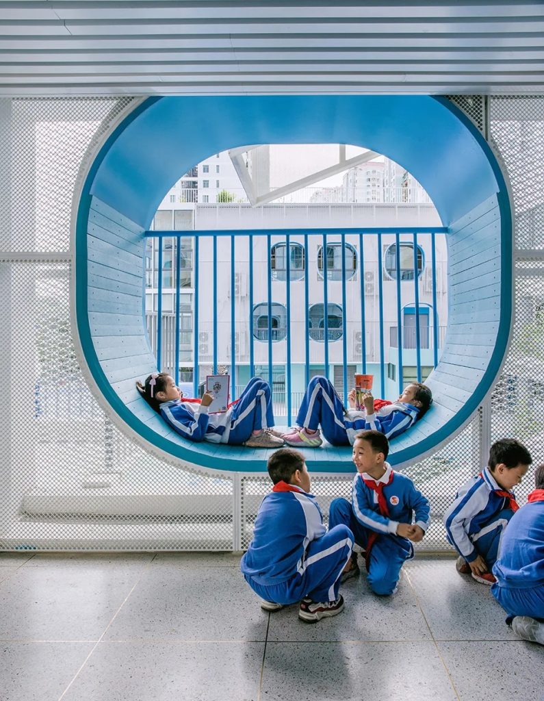 图片[19]-拥有抬升操场的校园（三十）——学习层台 - 深圳福强小学 众建筑 - 优集之狐-优集之狐