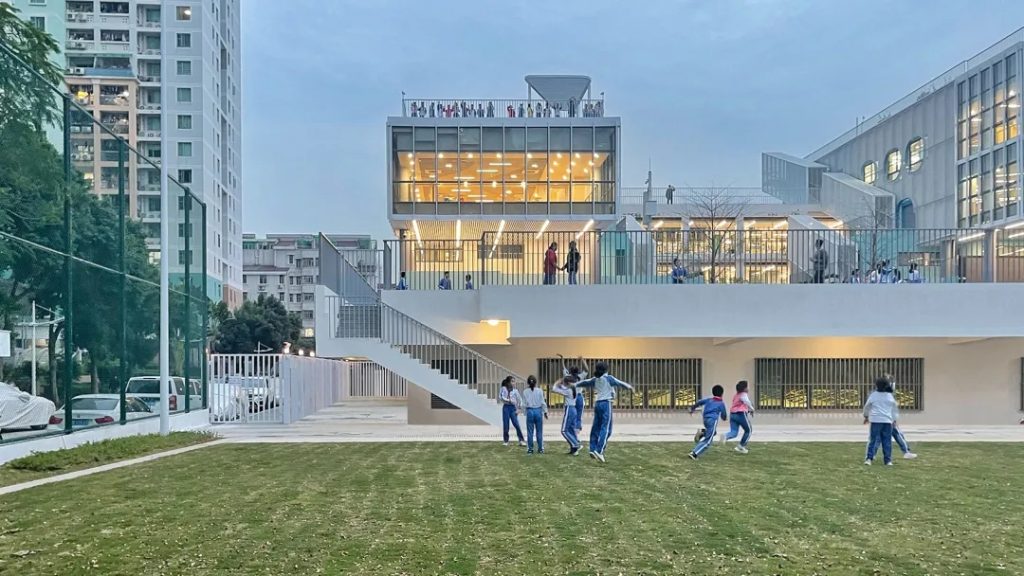 图片[28]-拥有抬升操场的校园（三十）——学习层台 - 深圳福强小学 众建筑 - 优集之狐-优集之狐