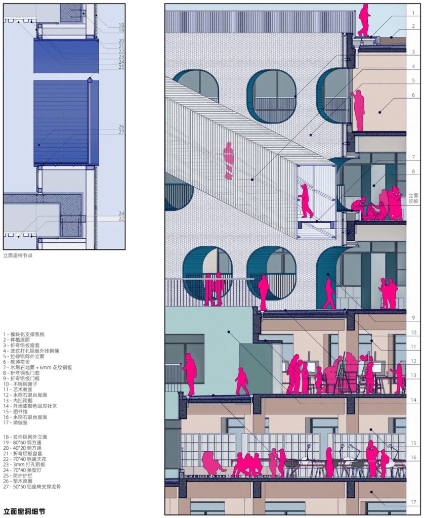 图片[35]-拥有抬升操场的校园（三十）——学习层台 - 深圳福强小学 众建筑 - 优集之狐-优集之狐