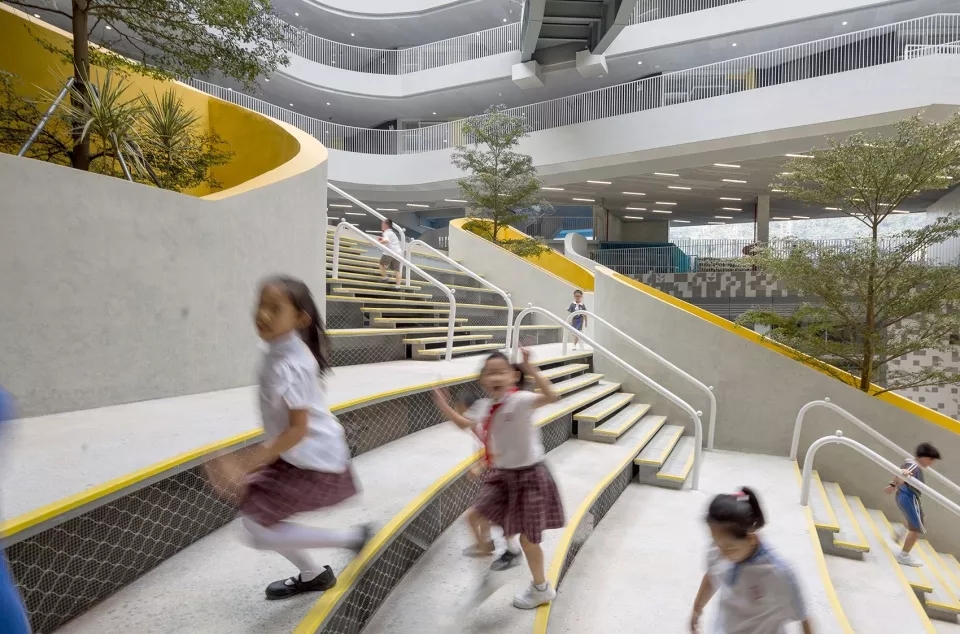 图片[10]-拥有抬升操场的校园（二十八）——高密度城市中的山谷乐园 - 红岭实验小学 - 优集之狐-优集之狐