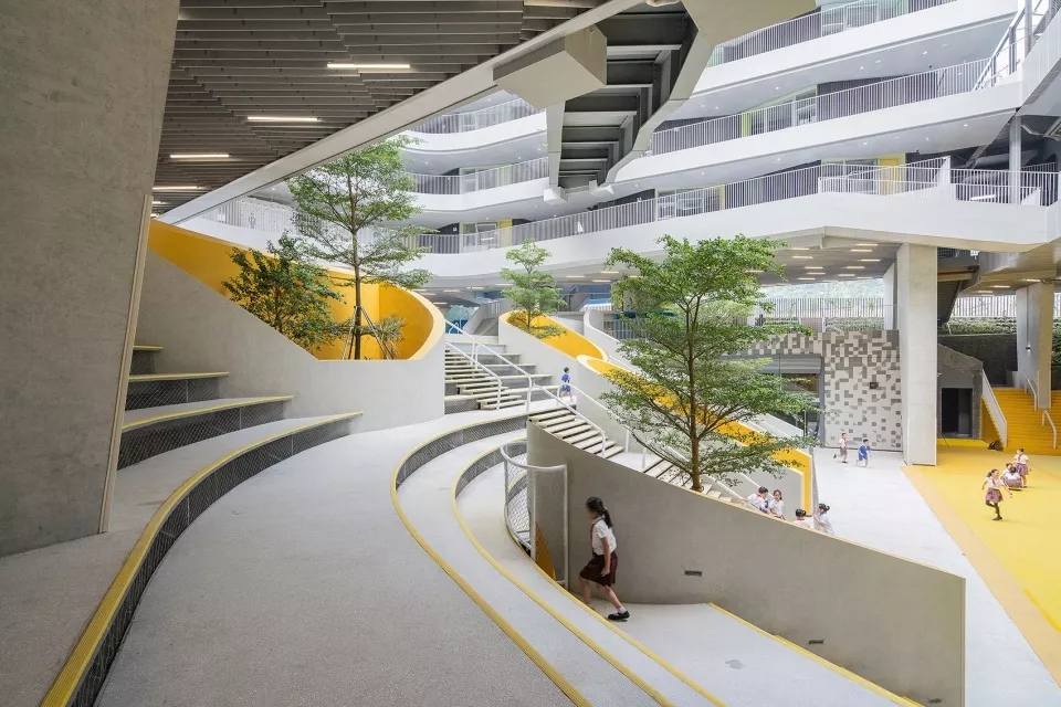 图片[21]-拥有抬升操场的校园（二十八）——高密度城市中的山谷乐园 - 红岭实验小学 - 优集之狐-优集之狐