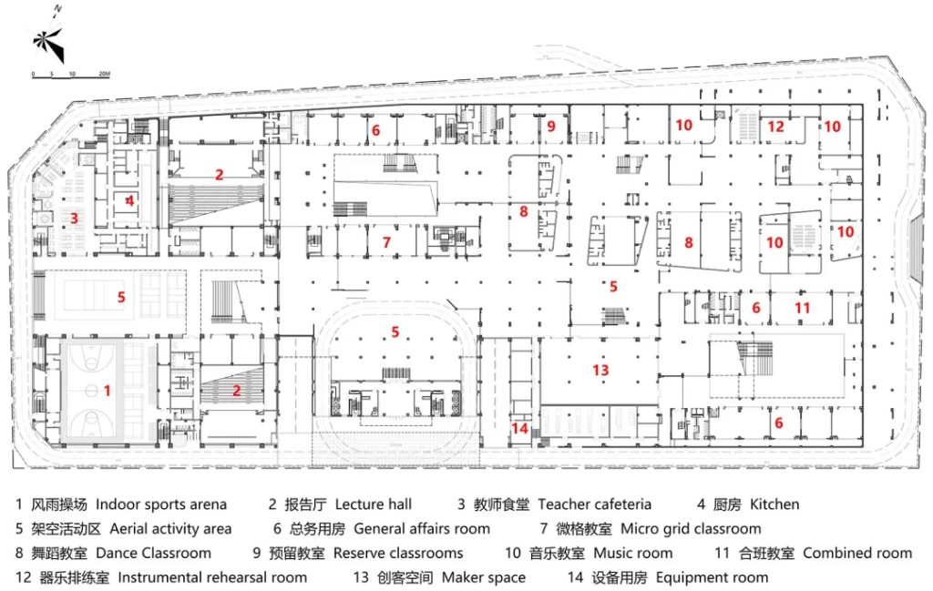 图片[37]-拥有抬升操场的校园（十八）——“活力绿洲，聚动成长”——校园空间中的自然回归 - 南方科技大学附属坪山学校 申都设计集团有限公司深圳分公司 - 优集之狐-优集之狐