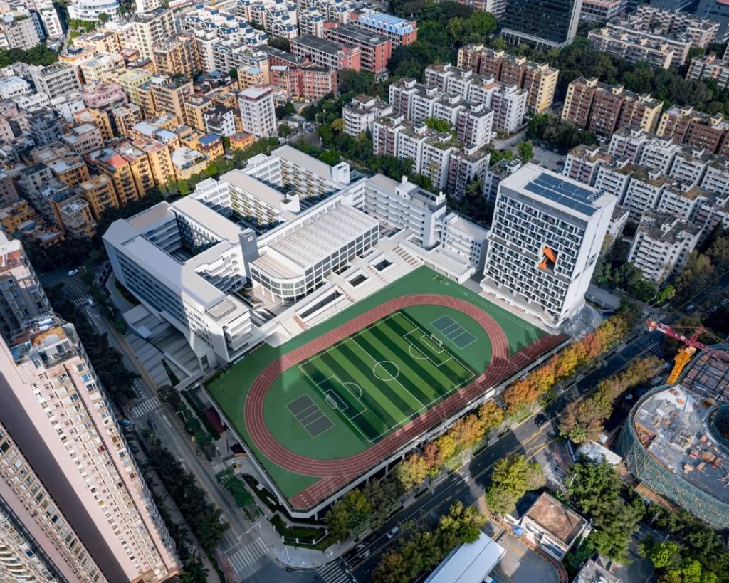 图片[2]-拥有抬升操场的校园（十五）——链接与重塑 - 深圳南山麒麟中学改扩建工程 深圳大学建筑设计研究院·元本体工作室 - 优集之狐-优集之狐