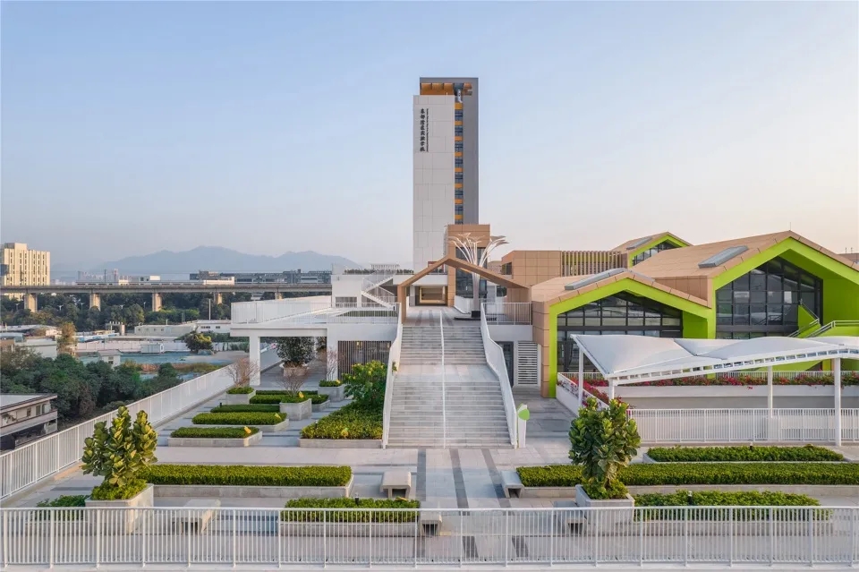 图片[12]-拥有抬升操场的校园（十四）——叠顶游园—极限场地的田园式回应 - 深圳东部湾区实验学校，建筑设计 申都设计集团有限公司深圳分公司 - 优集之狐-优集之狐