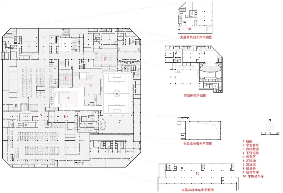 图片[23]-拥有抬升操场的校园（十三）——城市梦剧场 - 上海金鼎平和学校 c+d设计中心 - 优集之狐-优集之狐