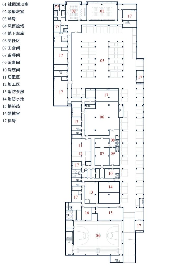 图片[37]-拥有抬升操场的校园（十二）——简单而温暖，集约而丰沛 - 长春力旺高中校园综合体 象外营造工作室 - 优集之狐-优集之狐