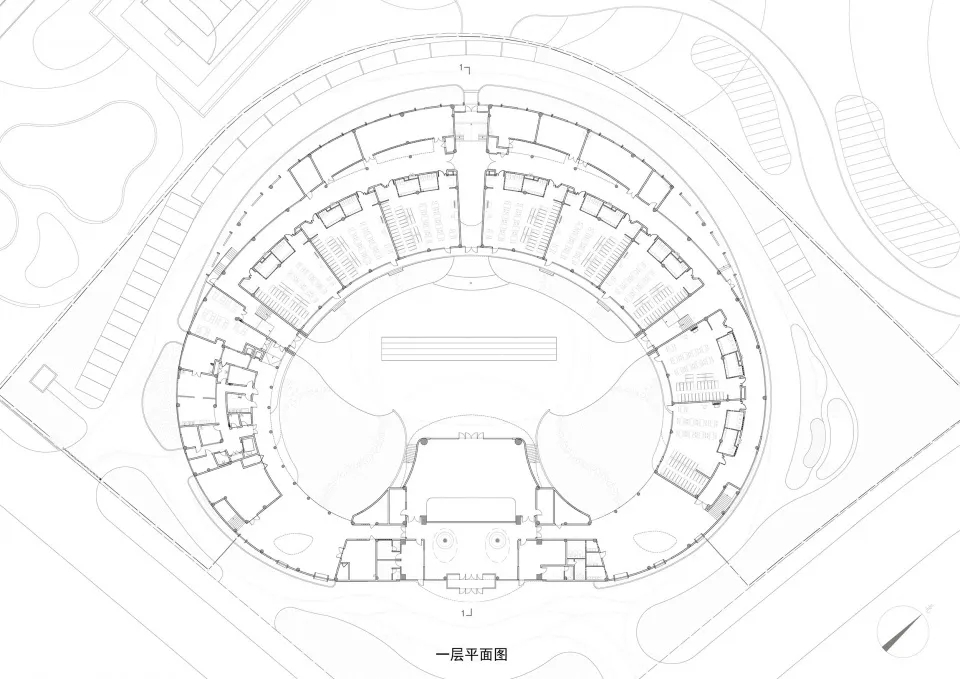 图片[21]-拥有抬升操场的校园（一）——“曲项向天歌” - 泗安镇中心幼儿园 筑境设计 - 优集之狐-优集之狐