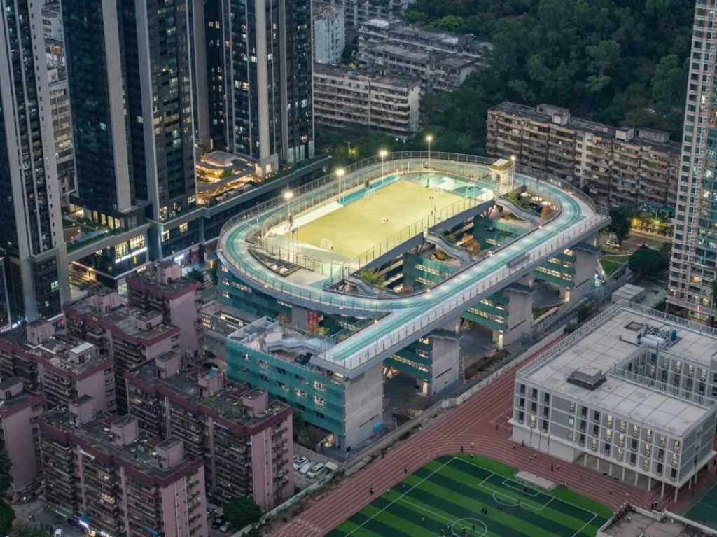 拥有抬升操场的校园（三十一）——空中田径，源计划深圳罗湖高密度校园实践 - 优集之狐-优集之狐