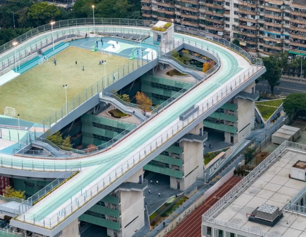 图片[21]-拥有抬升操场的校园（三十一）——空中田径，源计划深圳罗湖高密度校园实践 - 优集之狐-优集之狐