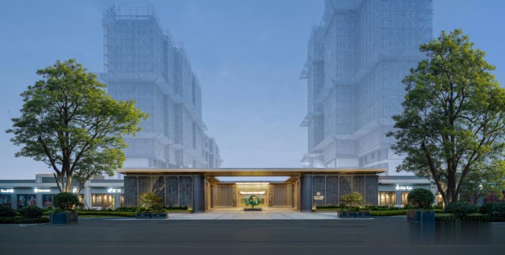 图片[38]-高端住宅 | 大门入口（25款）：「酒店式-环岛落客」多种处理方式 - 优集之狐-优集之狐